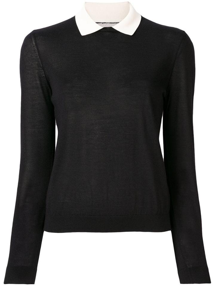 Red Valentino Cutaway Collar Jumper - Black