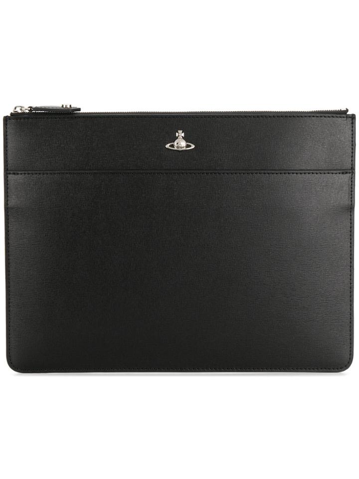 Vivienne Westwood Envelope Shape Clutch - Black