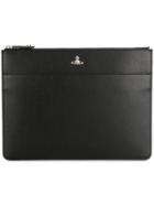 Vivienne Westwood Envelope Shape Clutch - Black