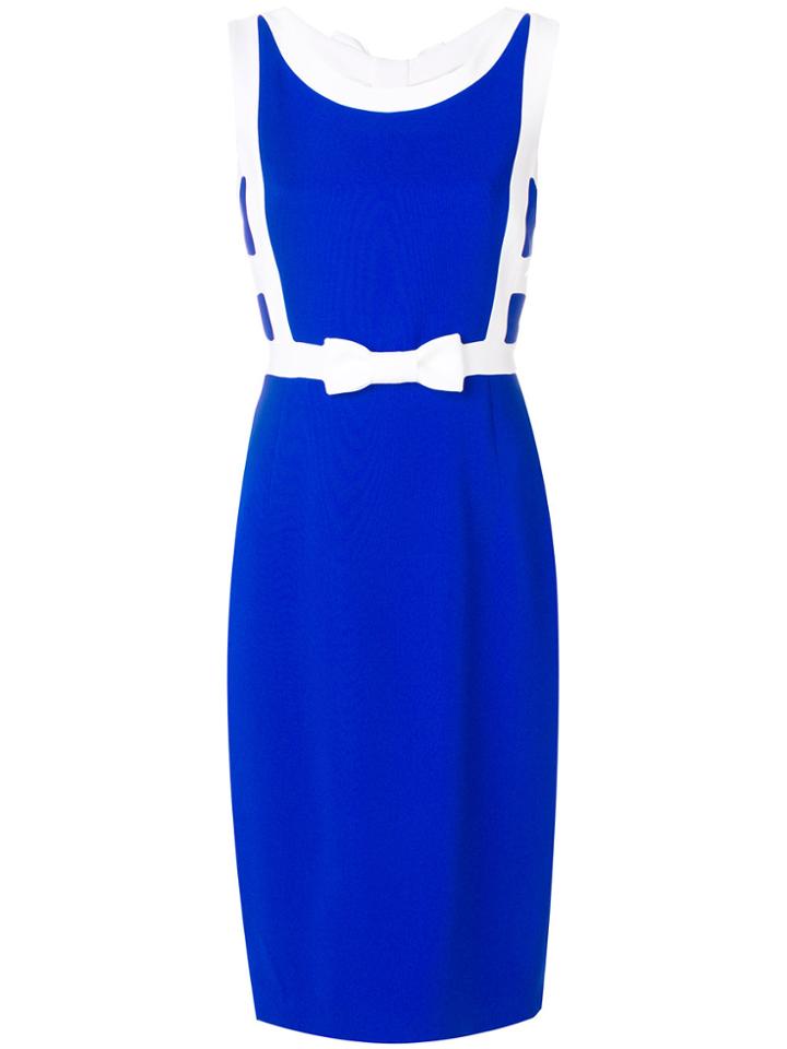 Capucci Fitted Bow Dress - Blue