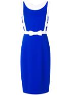Capucci Fitted Bow Dress - Blue