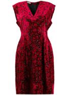 Prada Pre-owned 2000's Leopard Pattern Dress - Red