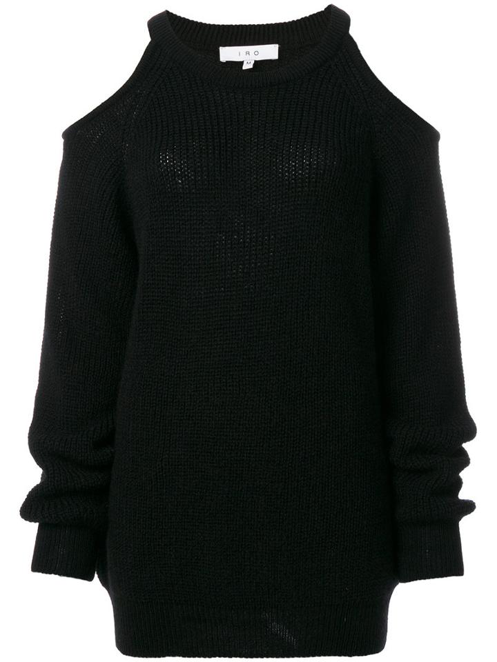 Iro - Kineisy Knitted Top - Women - Acrylic/alpaca/merino - S, Black, Acrylic/alpaca/merino
