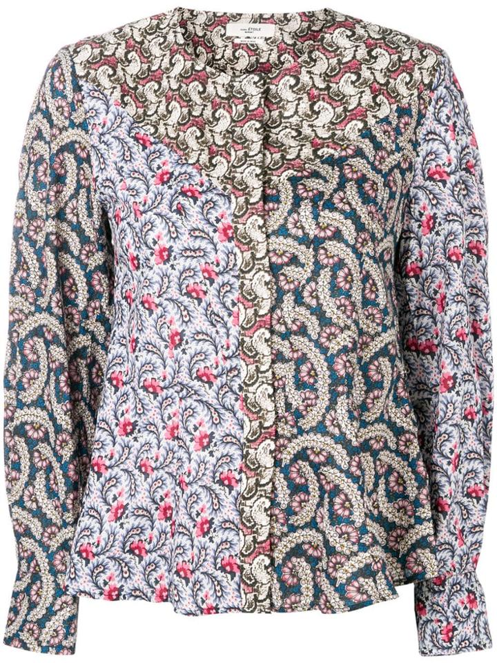 Isabel Marant Étoile Panelled Print Blouse - Pink