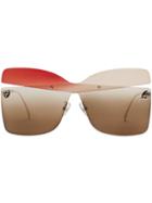 Fendi Eyewear Kaligraphy Sunglasses - Brown