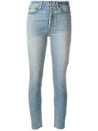 Re/done High-rise Cropped Jeans - Blue