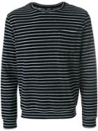 A.p.c. Striped Fitted Top - Blue