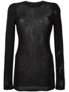 Proenza Schouler Mesh Jumper, Women's, Size: Small, Black, Viscose/polyester