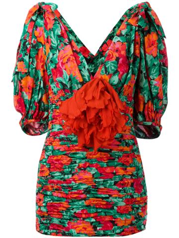 Gucci Poppy Print Blouse - Black