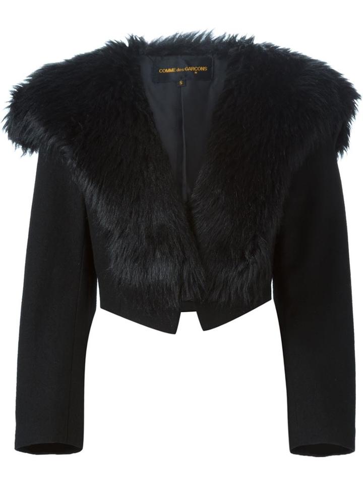 Comme Des Garcons Vintage Faux Fur Collar Jacket
