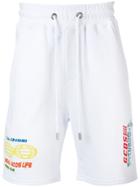 Gcds Drawstring Logo Shorts - White
