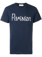 Maison Kitsuné Navy Parisien T-shirt - Blue