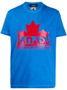 Dsquared2 Canada Print T-shirt - Blue