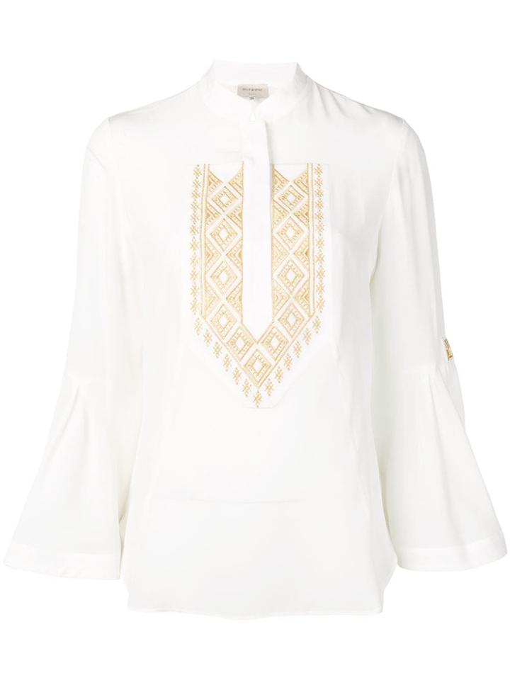Zeus+dione Delphi Embroidered Blouse - White