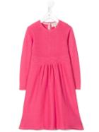 Cashmirino - Round Neck Knitted Dress - Kids - Cashmere - 4 Yrs, Pink/purple