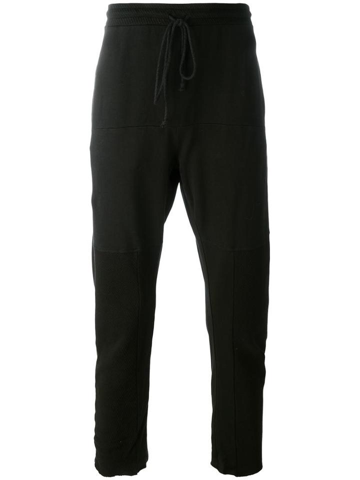 Lost & Found Rooms Cut Off Track Pants, Men's, Size: Medium, Black, Cotton