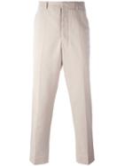 Ami Alexandre Mattiussi Carrot-fit Trousers, Size: 44, Nude/neutrals, Cotton