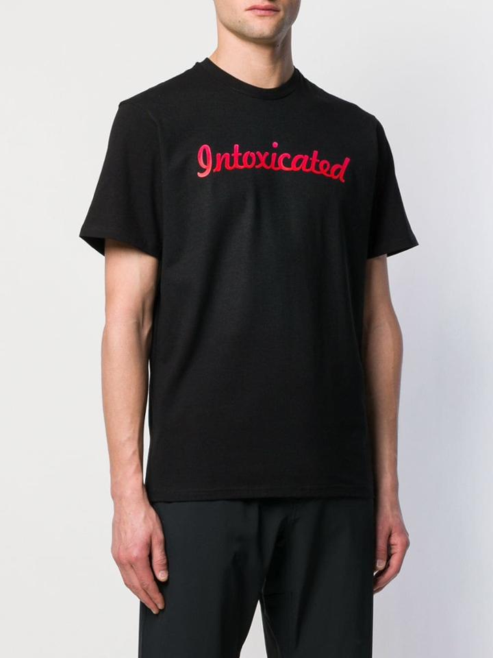 Intoxicated Logo Crewneck T-shirt - Black