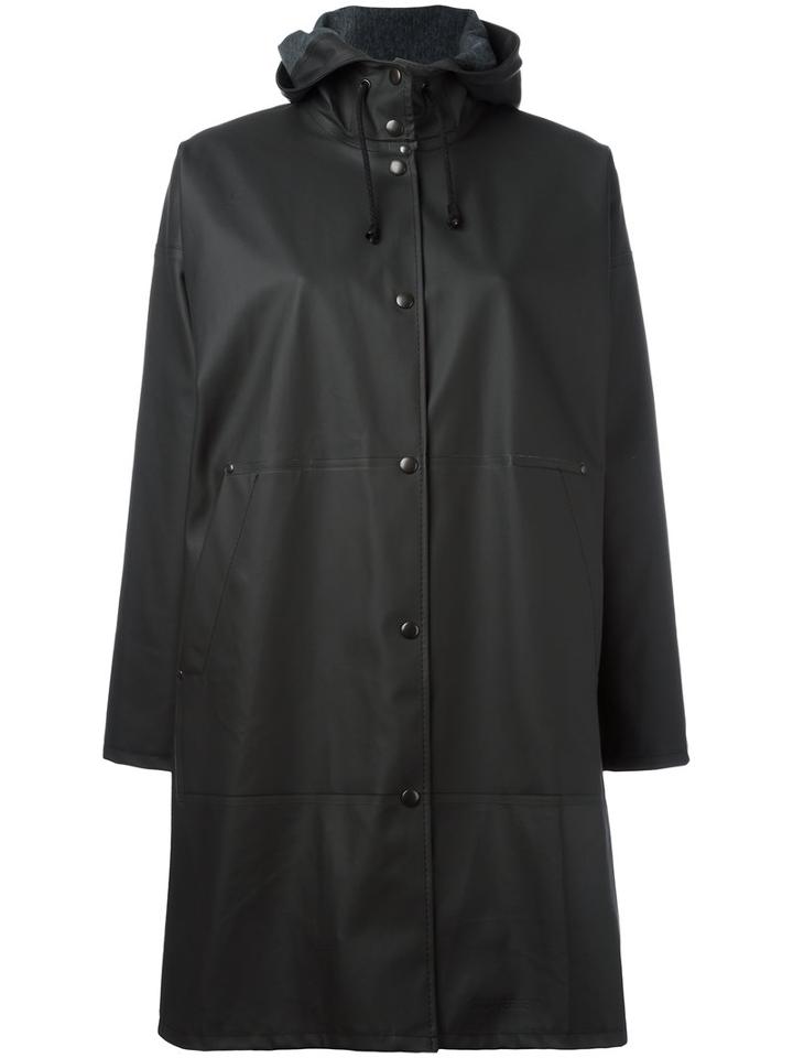 Stutterheim Solna Raincoat, Women's, Size: Large, Black, Pvc