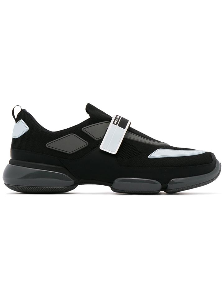 Prada Cloudbust Knit Trainers - Black