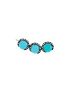 Christina Debs Chalcedony Earring - Blue