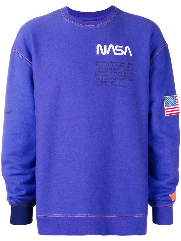 Heron Preston Nasa Sweatshirt - Blue