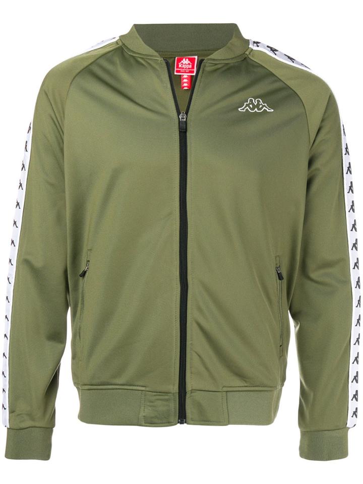 Kappa Logo Embroidered Bomber Jacket - Green