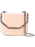 Stella Mccartney - Falabella Box Croc-effect Bag - Women - Polyurethane - One Size, Pink/purple, Polyurethane