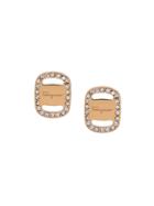 Salvatore Ferragamo Logo Embellished Stud Earrings - Gold