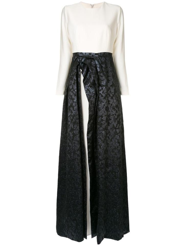 Safiyaa London Draped Dress - White