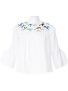 Romance Was Born Shepherdess Blouse - White