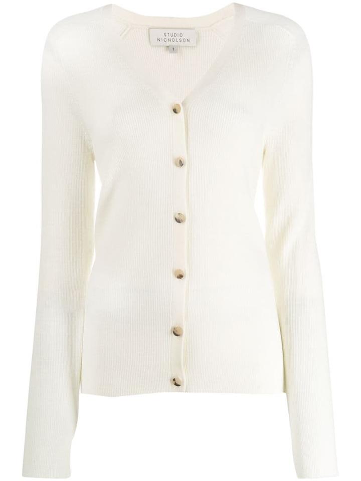 Studio Nicholson Atto Cardigan - White