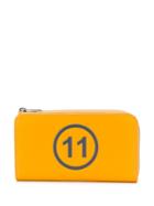 Maison Margiela Logo Zip Around Wallet - Yellow
