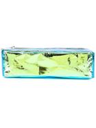 Zilla Laminated Cotton Beauty Bag - Green