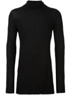 Masnada High Neck Longsleeved Pullover, Men's, Size: 48, Black, Spandex/elastane/viscose/wool