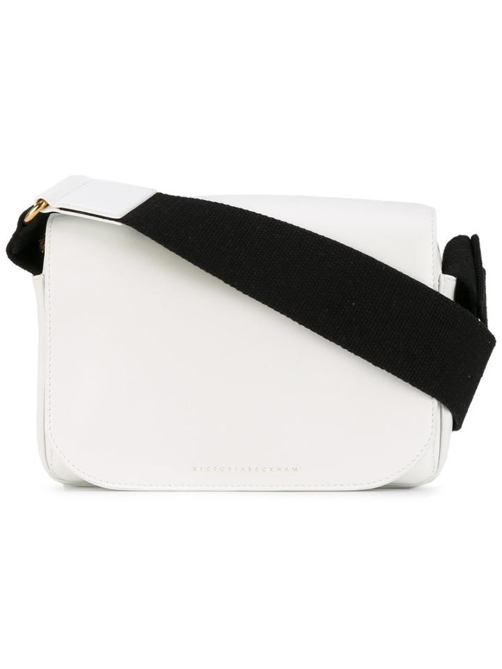 Victoria Beckham - Contrast Shoulder Bag - Women - Calf Leather/viscose - One Size, White, Calf Leather/viscose