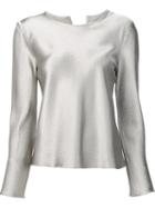 Peter Cohen Metallic Long Sleeved Blouse