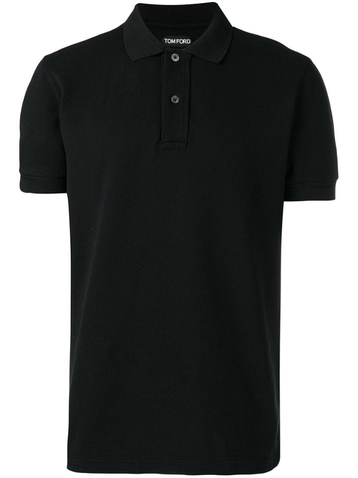 Tom Ford Plain Polo Shirt - Black