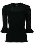 L'autre Chose Flared Sleeve Jumper - Black