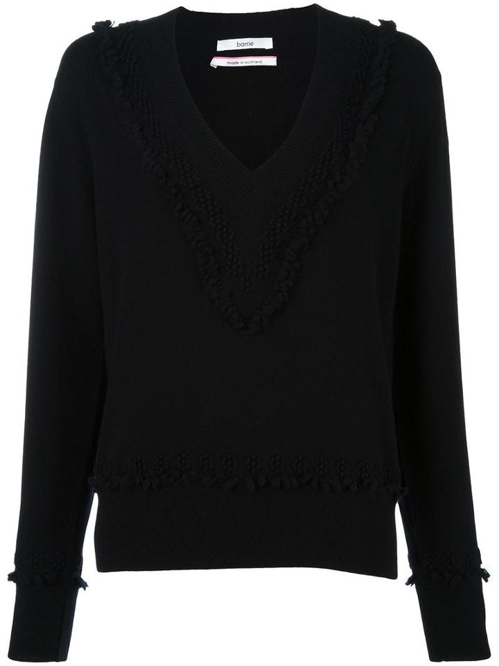 Barrie 'romantic' V-neck Jumper, Women's, Size: Xs, Black, Cashmere
