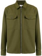 Ami Alexandre Mattiussi Zipped Over-shirt - Green
