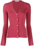 Prada Pre-owned 1990's V-neck Fitted Cardigan - Pink