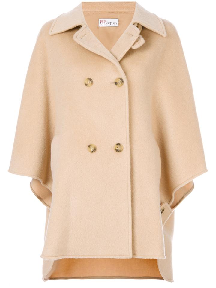 Red Valentino Double Breasted Coat - Nude & Neutrals