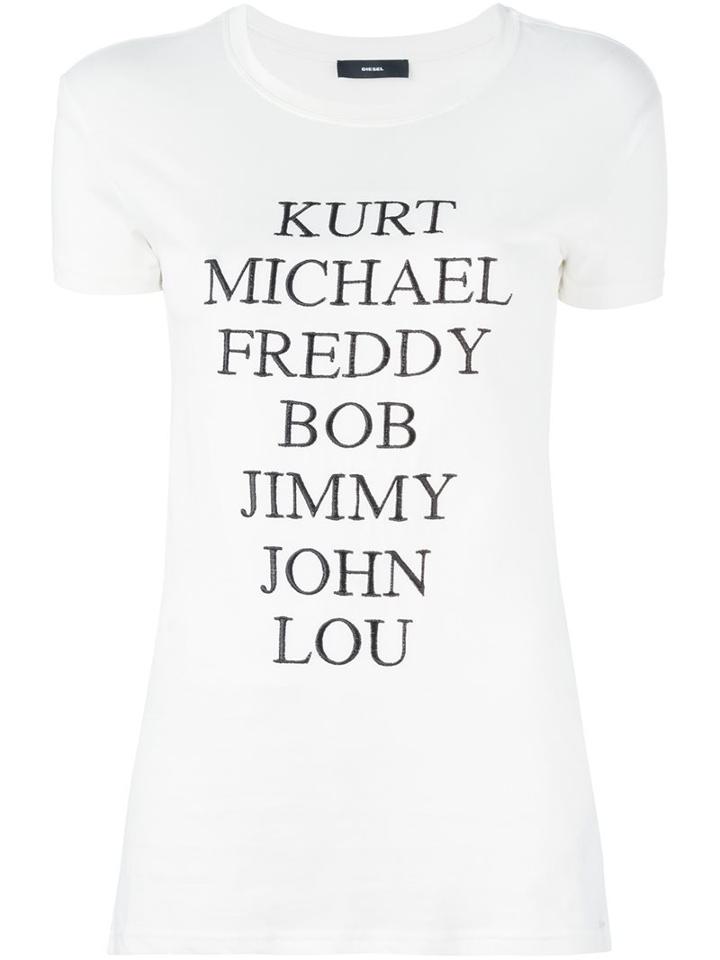 Diesel Singers Print T-shirt
