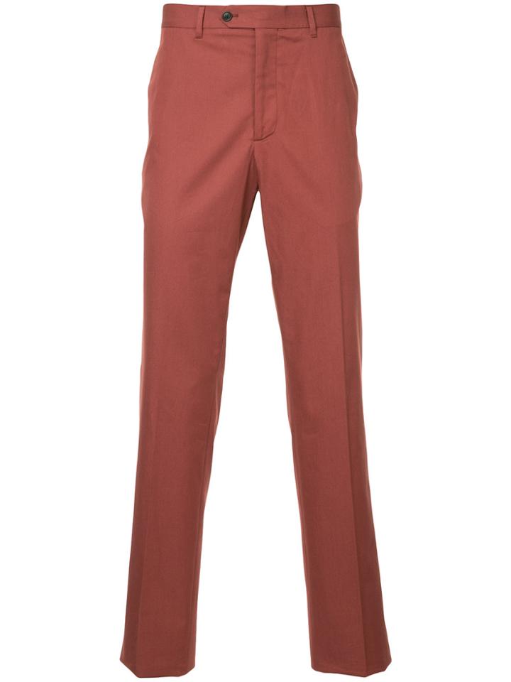 Gieves & Hawkes Tailored Fitted Trousers - Brown