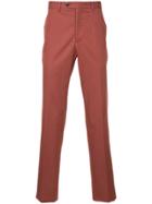 Gieves & Hawkes Tailored Fitted Trousers - Brown