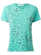 Golden Goose Deluxe Brand Leopard Print T-shirt, Women's, Size: Medium, Green, Cotton