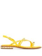 Ash Studded Buckle Sandals - Yellow