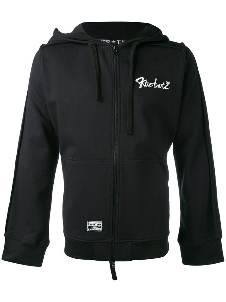 Ktz Inside Out Backless Hoodie - Black