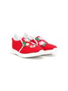 Ermanno Scervino Junior Teen Slip-on Mesh Sneakers - Red